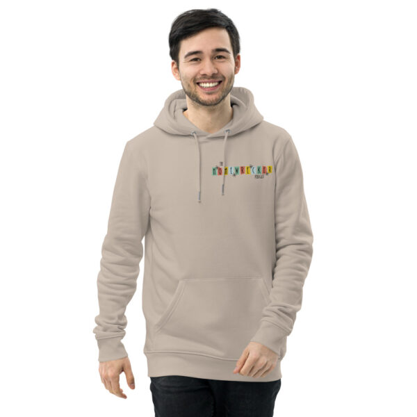 Unisex Eco Hoodie Logo on Front, Family Dinner on Back - Image 14