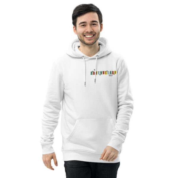 Unisex Eco Hoodie Logo on Front, Family Dinner on Back - Image 18